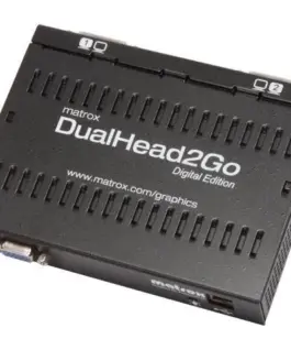 Alternative view of Външен мулти-дисплей адаптер Matrox D2G-A2D-IF за едновременна работа на 2 монитора с VG