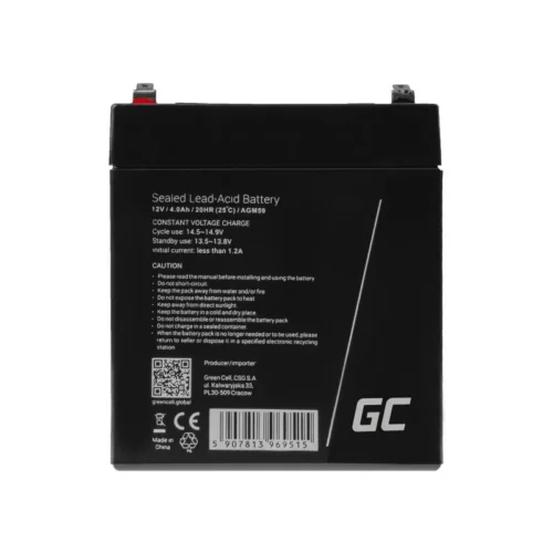 Green Cell VRLA battery AGM 12V 4A
