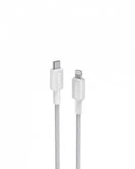 Anker 322 USB-C to Lightning кабел 0.9m бял