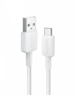 Anker 322 USB-A to USB-C кабел 0.9m бял