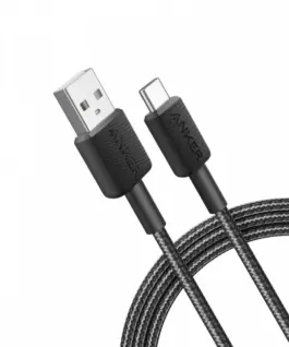Anker 322 USB-A to USB-C кабел 1.8m черен