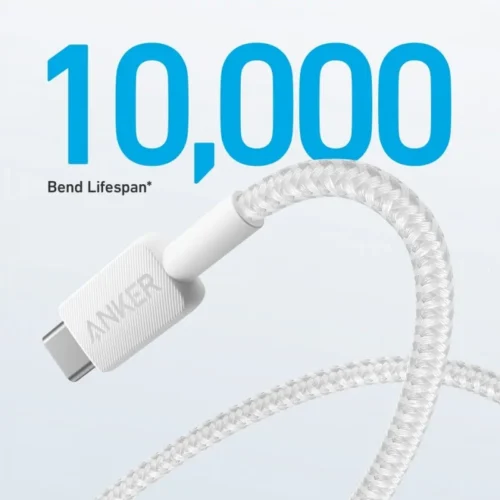 Alternative view of Anker 322 USB-A to USB-C кабел 1.8m бял