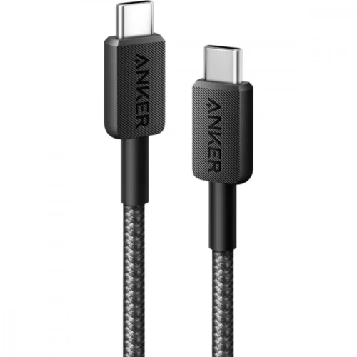 Anker 322 USB-C to USB-C кабел 0.9m черен