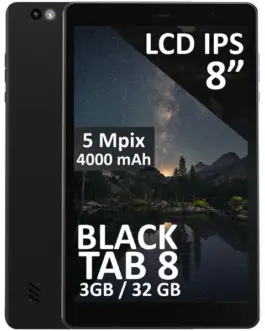 BLOW Таблет черенTAB8 3/32GB 4G LTE 8 inches черен