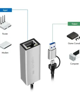 LogiLink USB-A/-C to 2