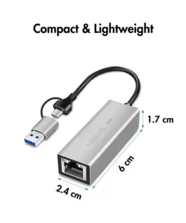 LogiLink USB-A/-C to 2