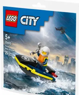 Alternative view of LEGO Bricks City 30693 Police Water Scooter
