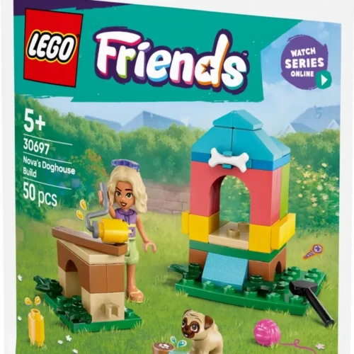 Alternative view of LEGO Bricks Friends 30697 Novas Doghouse Build