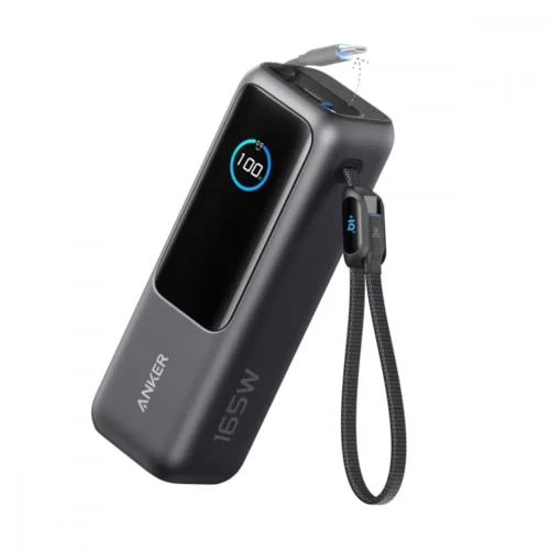 Alternative view of Anker външна батерия ZOLO 25000mAh 165W built-in USB-C кабел сив