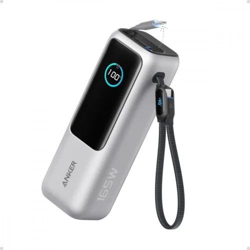 Alternative view of Anker външна батерия ZOLO 25000mAh 165W built-in USB-C кабел silver