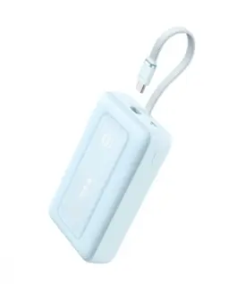 Anker външна батерия ZOLO 20000mAh 30W built-in USB-C кабел, blue