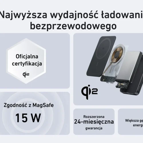 Alternative view of Anker MagGo induction външна батерия 10000mAh черен