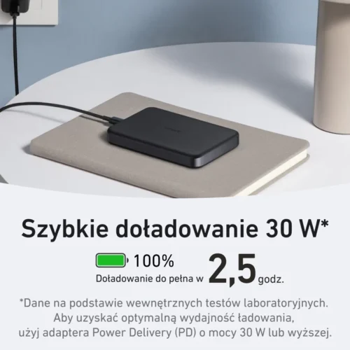 Anker MagGo induction външна батерия 10000mAh черен