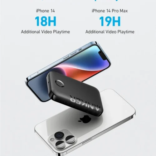 Anker външна батерия 321 PowerCore MagGo 5000mAh черен