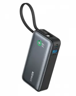 Alternative view of Anker външна батерия 545 NANO 30W 10000mAh Built-In USB-C кабел, черен