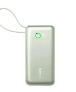 Anker външна батерия 545 NANO 30W 10000mAh Built-In USB-C кабел, зелен