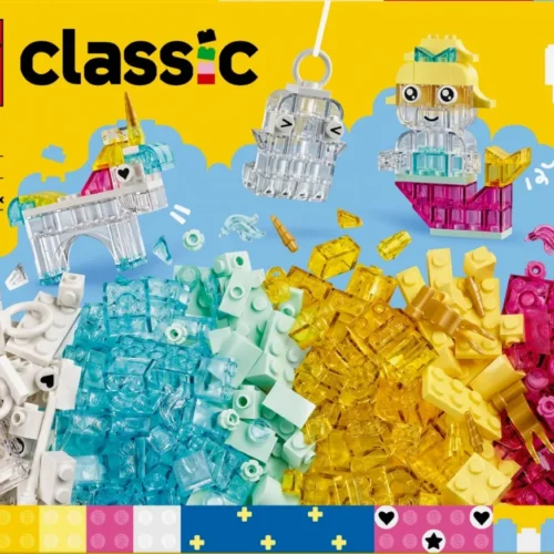 LEGO Klocki Classic 11040 Magiczny zestaw z przezroczystymi klockami