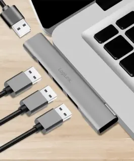 LogiLink Ultraslim USB-C hub to 1xUSB-A 3.0