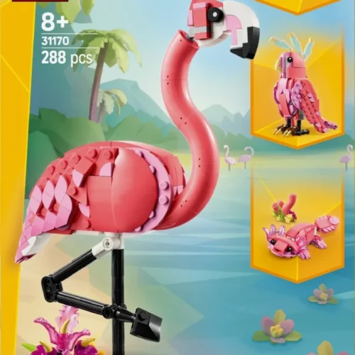 LEGO Klocki Creator 31170 Dzikie zwierzęta: różowy flaming
