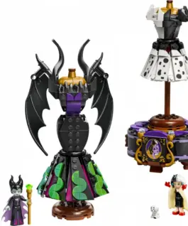 LEGO Klocki Disney 43262 Suknie Diaboliny i Cruelli De Mon