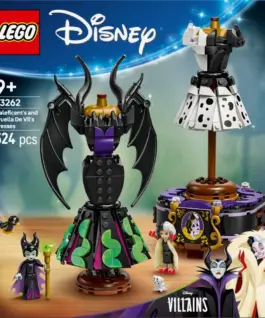 LEGO Klocki Disney 43262 Suknie Diaboliny i Cruelli De Mon