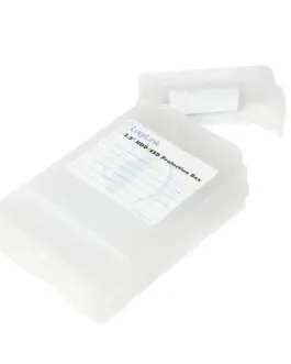 Alternative view of LogiLink HDD protection box for 2x 2.5 inch HDD, transparen