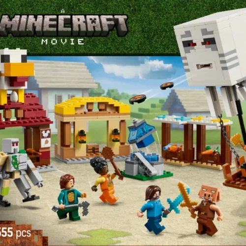 Alternative view of LEGO Klocki Minecraft 21273 Atak balonowego Ghasta na wioskę