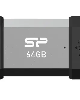 Alternative view of Silicon Power Pendrive C51 64GB USB-A USB-C 120 MB/s Silver
