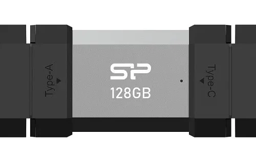 Alternative view of Silicon Power Pendrive C51 128GB USB-A USB-C 120 MB/s Silver