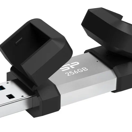 Silicon Power Pendrive C51 256GB USB-A USB-C 200 MB/s Silver