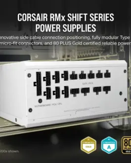 Alternative view of Corsair RM850X SHIFT 80+ GOLD ATX бял