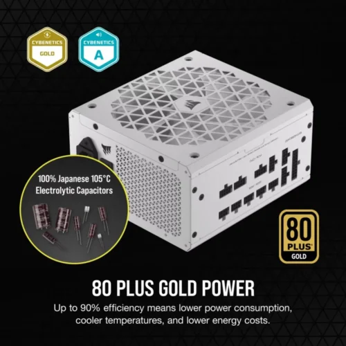 Corsair RM850X SHIFT 80+ GOLD ATX бял