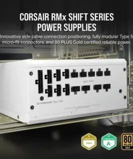 Alternative view of Corsair RM1200X SHIFT 80+ GOLD ATX бял