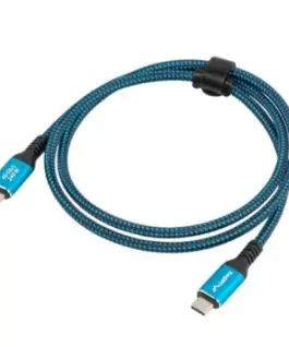 Alternative view of Lanberg Кабел USB-C M/M USB4 1M 240W 8K 60HZ черно-син