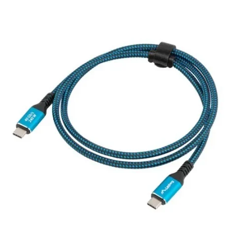 Alternative view of Lanberg Кабел USB-C M/M USB4 1.5M 240W 60HZ черно-син
