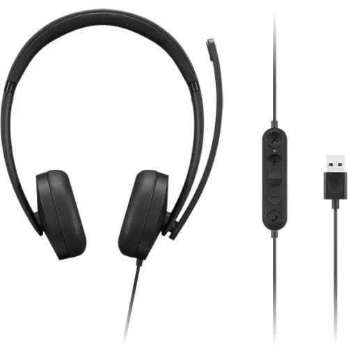 Alternative view of Lenovo LNV USB-A Wiчервен Stereo Headset Gen 2 4XD1P8342