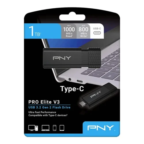 PNY Pendrive 1TB ProElite V3 USB-C 3.2
