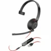 POLY Headset черенwire 5210 Mono USB-A (Bulk) 80R98A6