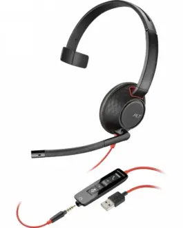 POLY Headset черенwire 5210 Mono USB-A (Bulk) 80R98A6