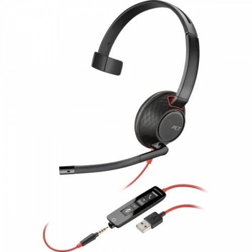 POLY Headset черенwire 5210 Mono USB-A (Bulk) 80R98A6