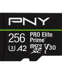 PNY памет card microSDXC Elite Prime 256GB + адаптер SD