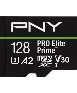 PNY памет card microSDXC Elite Prime 128GB + адаптер SD + USB-A card