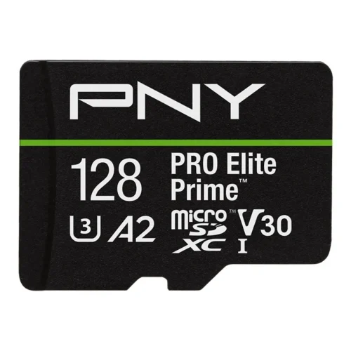 PNY памет card microSDXC Elite Prime 128GB + адаптер SD + USB-A card