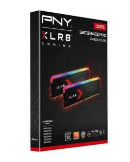 Alternative view of PNY памет DDR5 XLR8 RGB 32GB (2x16GB) 6400 C36