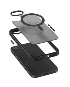 Alternative view of CRONG Case iPhone 16e MagSafe черен