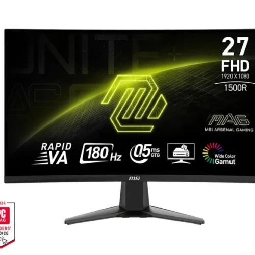 MSI Monitor MAG 27C6F 27 cali/LED/FHD/Curv/180Hz/черен