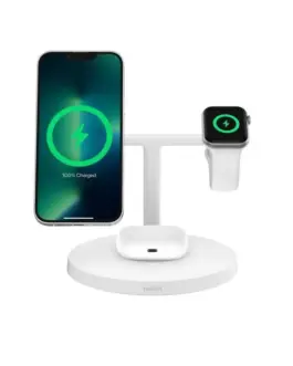 Alternative view of Belkin Boost Charge Pro 3in1 Qi2 15W, бял