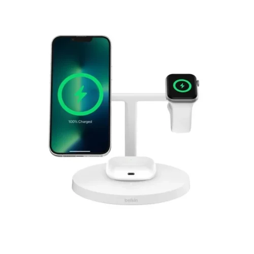 Alternative view of Belkin Boost Charge Pro 3in1 Qi2 15W, бял