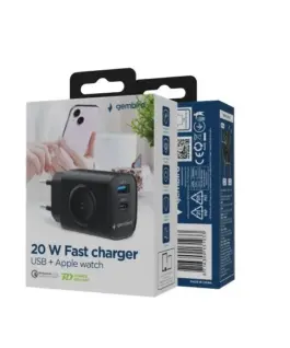 Gembird USB-A USB-C зарядно 20W PowerDelivery Quick Charge 3.0