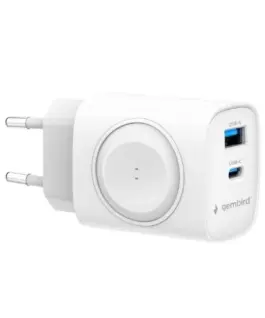 Gembird USB-A USB-C зарядно 20W PowerDelivery Quick Charge 3.0, бял